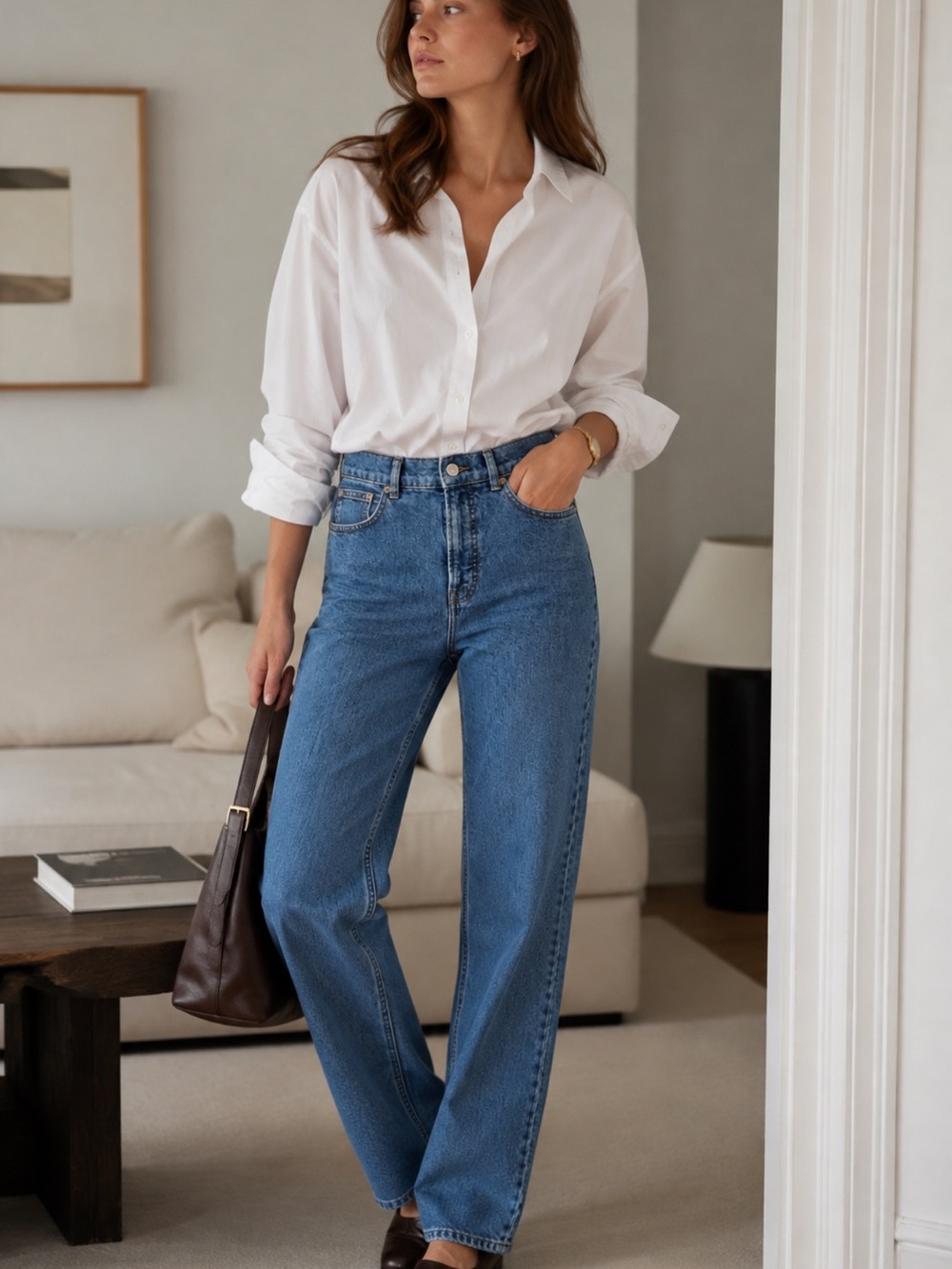 Everlane Women's Straight Leg Jeans in Blue Denim 26 R